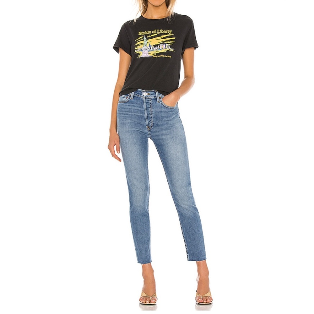 90’s high rise ankle crop Re/Done jeans